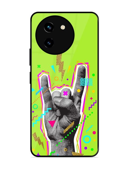 Neon Rock Glossy Soft Edge Case for Vivo T3X (5G) Chachhi