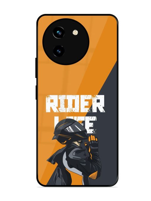 Ride Never Ends Glossy Soft Edge Case for Vivo T3X (5G) Chachhi