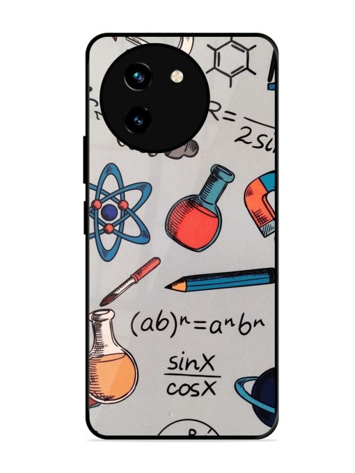 Science Doodle Glossy Soft Edge Case for Vivo T3X (5G) Chachhi