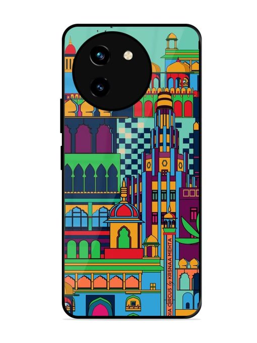 Indian Tapestry Glossy Soft Edge Case for Vivo T3X (5G) Chachhi