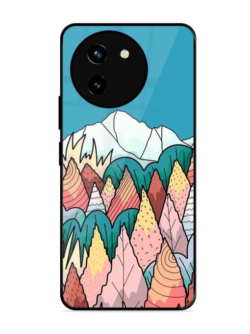 Mountain Dreamscape Glossy Soft Edge Case for Vivo T3X (5G) Chachhi