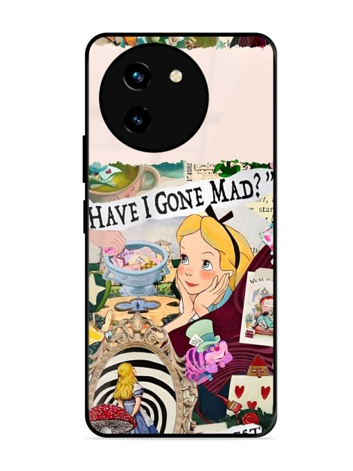 Mad Hatter'S Collage Glossy Soft Edge Case for Vivo T3X (5G) Chachhi