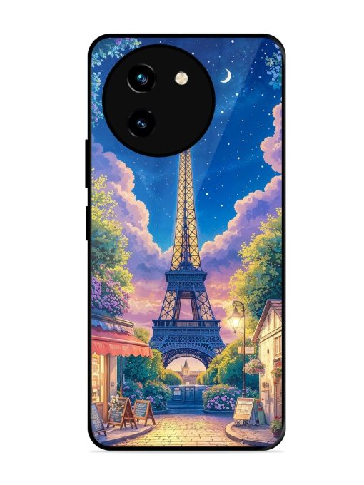 Twilight In Paris Glossy Soft Edge Case for Vivo T3X (5G) Chachhi