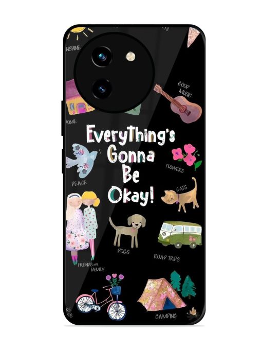 Everything'S Gonna Be Okay Glossy Soft Edge Case for Vivo T3X (5G) Chachhi