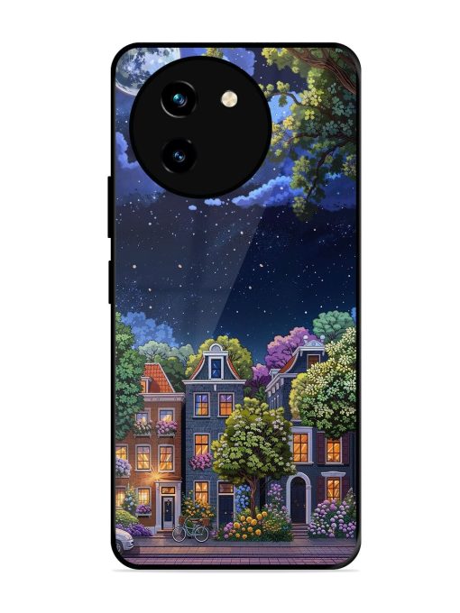 Moonlit Streets Glossy Soft Edge Case for Vivo T3X (5G) Chachhi