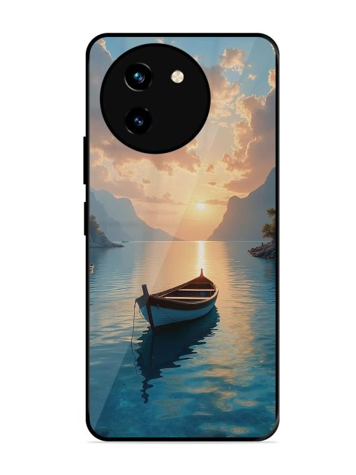 Serene Sunset Glossy Soft Edge Case for Vivo T3X (5G) Chachhi