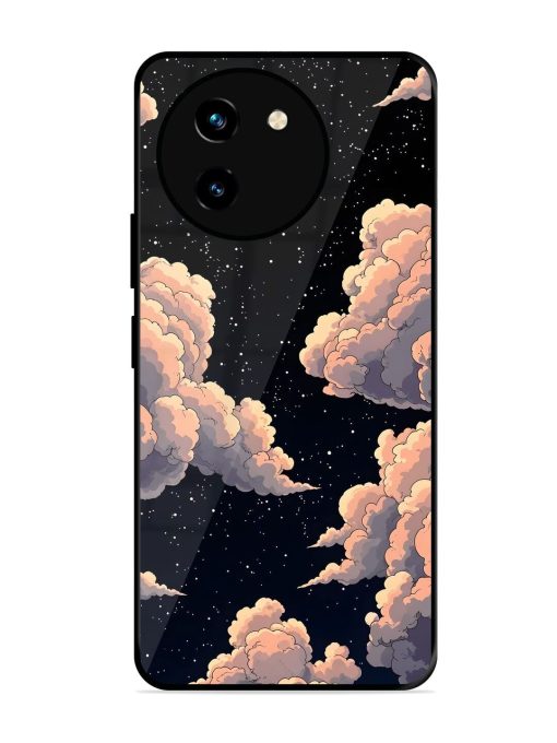 Starry Night Dreams Glossy Soft Edge Case for Vivo T3X (5G) Chachhi