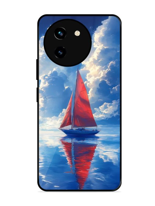 Crimson Sails Glossy Soft Edge Case for Vivo T3X (5G) Chachhi