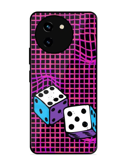 Glitched Dice Glossy Soft Edge Case for Vivo T3X (5G) Chachhi