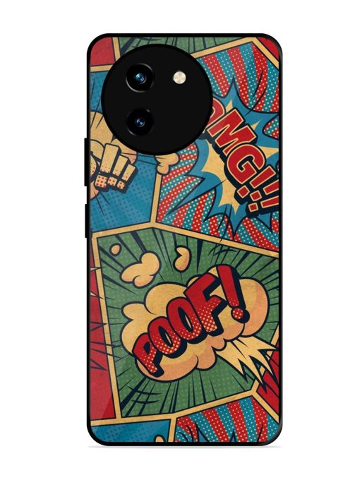 Comic Book Chaos Glossy Soft Edge Case for Vivo T3X (5G) Chachhi