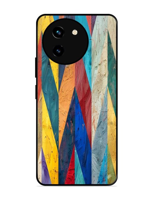 Abstract Tapestry Glossy Soft Edge Case for Vivo T3X (5G) Chachhi