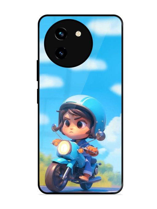 Little Rider Glossy Soft Edge Case for Vivo T3X (5G) Chachhi