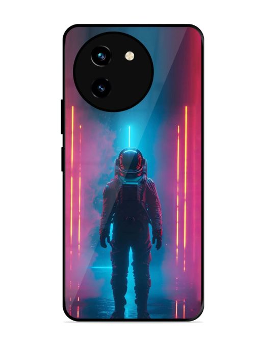 Neon Astronaut Glossy Soft Edge Case for Vivo T3X (5G) Chachhi