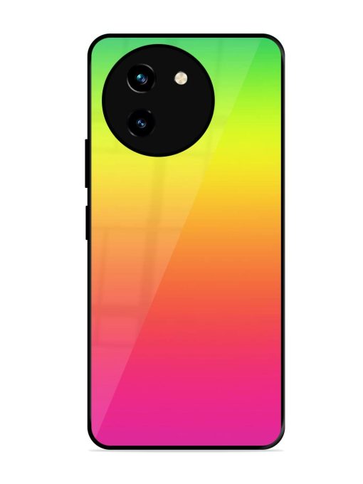 Rainbow Gradient Glossy Soft Edge Case for Vivo T3X (5G) Chachhi