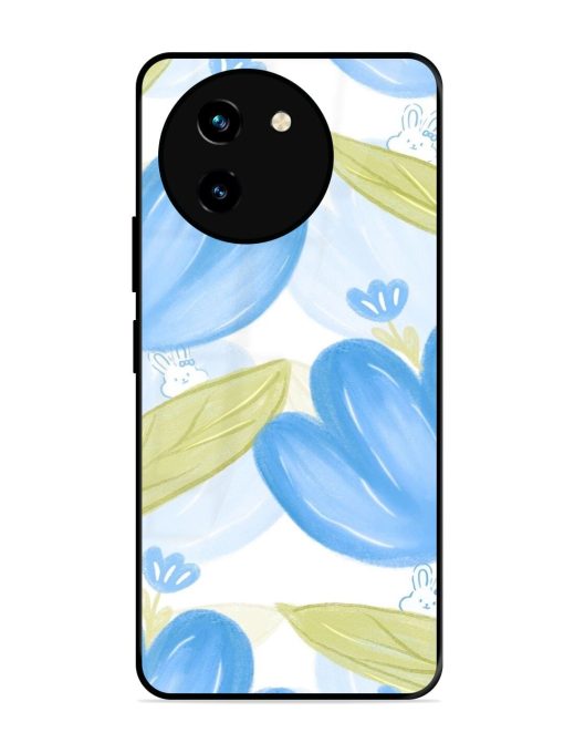 Bunny'S Blue Garden Glossy Soft Edge Case for Vivo T3X (5G)