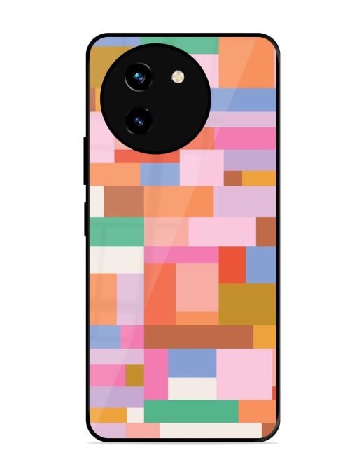 Colorful Chaos Glossy Soft Edge Case for Vivo T3X (5G) Chachhi