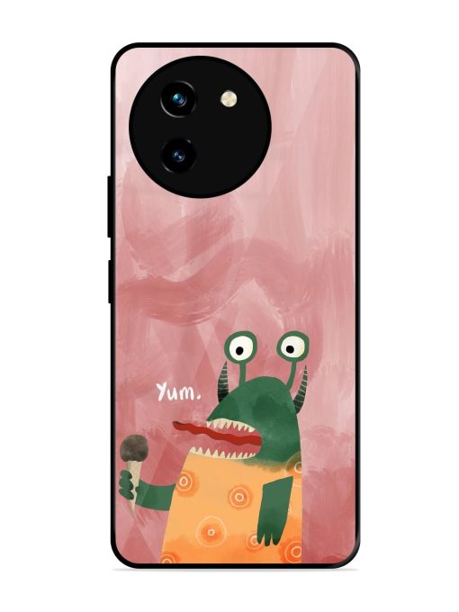 Hungry Monster Glossy Soft Edge Case for Vivo T3X (5G) Chachhi