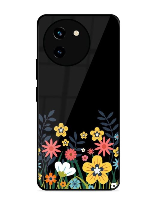 Floral Night Sky Glossy Soft Edge Case for Vivo T3X (5G) Chachhi