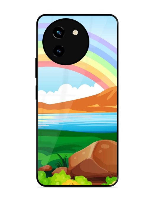 Rainbow Over The Lake Glossy Soft Edge Case for Vivo T3X (5G) Chachhi