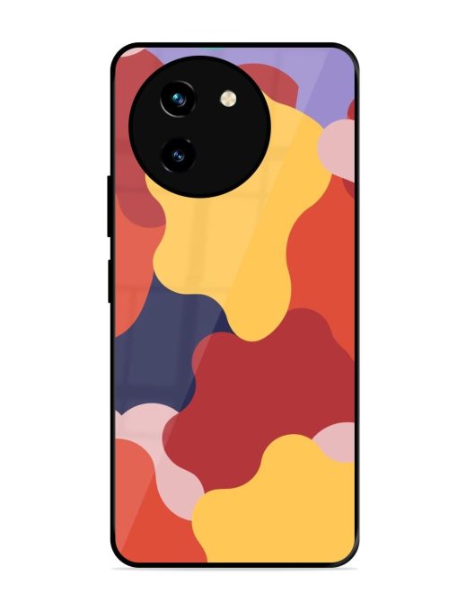 Gooey Color Chaos Glossy Soft Edge Case for Vivo T3X (5G) Chachhi