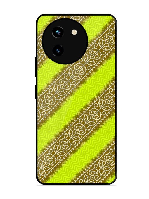 Golden Bandana Bliss Glossy Soft Edge Case for Vivo T3X (5G) Chachhi