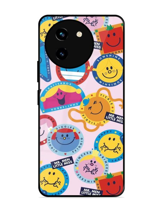 Whimsical Mr. Men & Little Miss Glossy Soft Edge Case for Vivo T3X (5G) Chachhi