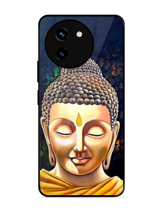 Buddha Face Glossy Soft Edge Case for Vivo T3X (5G) Chachhi