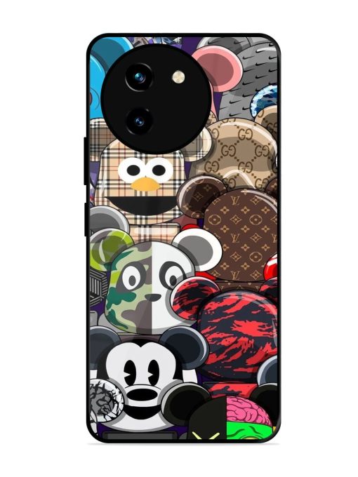 Streetwear Bearbrick Extravaganza Glossy Soft Edge Case for Vivo T3X (5G) Chachhi