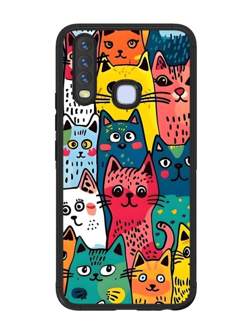 Feline Frenzy Glossy Soft Edge Case for Vivo U10