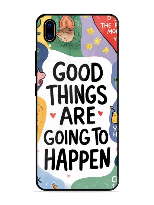 Uplifting Scribbles Glossy Soft Edge Case for Vivo V11 Pro Chachhi