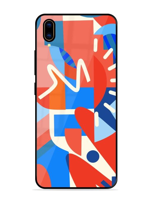 Abstract Harmony Glossy Soft Edge Case for Vivo V11 Pro Chachhi