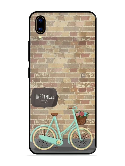 Pedaling Towards Happiness Glossy Soft Edge Case for Vivo V11 Pro Chachhi