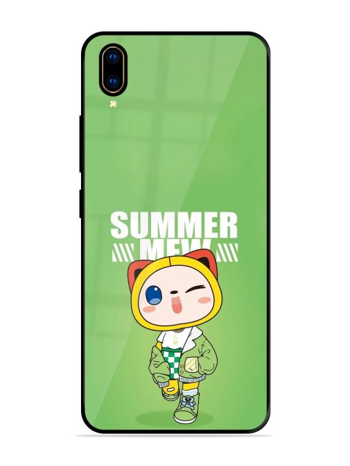 Purrfect Summer Glossy Soft Edge Case for Vivo V11 Pro Chachhi