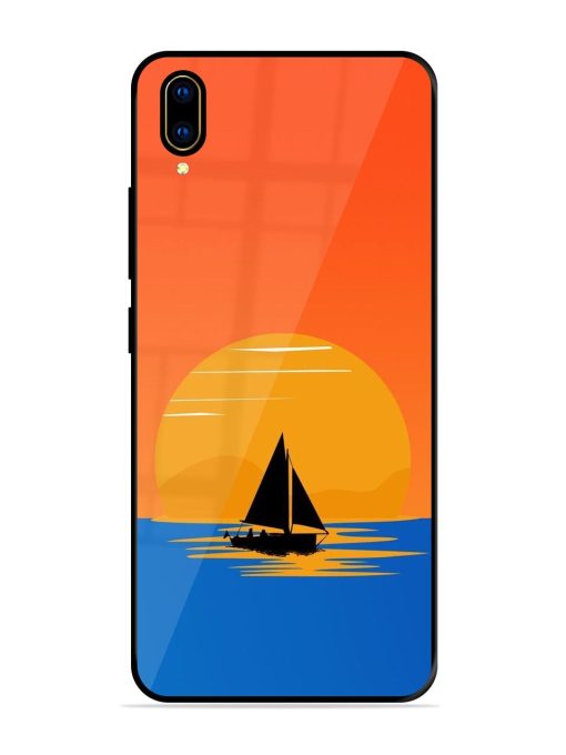 Sunset Sail Glossy Soft Edge Case for Vivo V11 Pro Chachhi