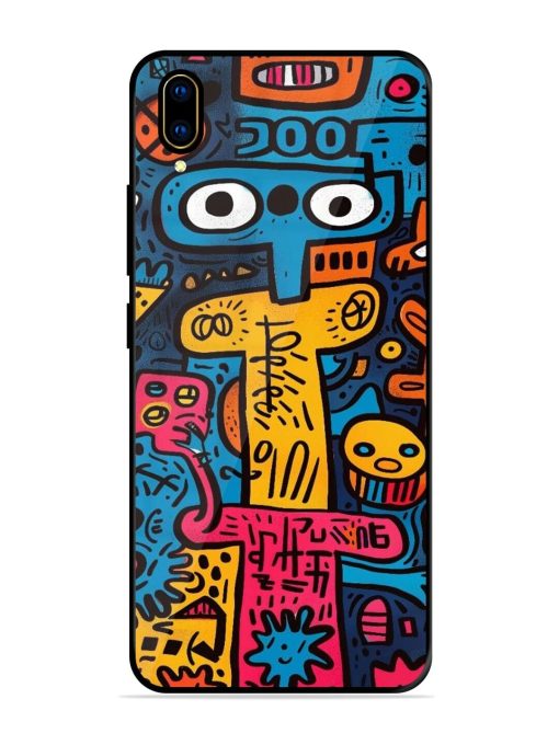 Doodletopia Glossy Soft Edge Case for Vivo V11 Pro Chachhi