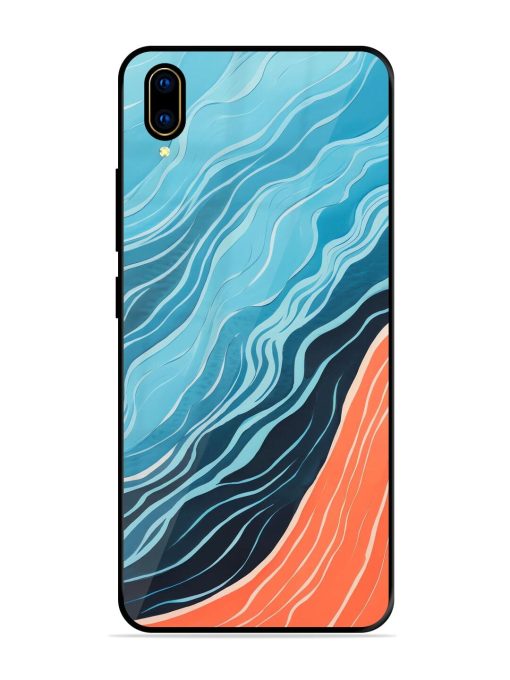 Oceanic Divide Glossy Soft Edge Case for Vivo V11 Pro Chachhi