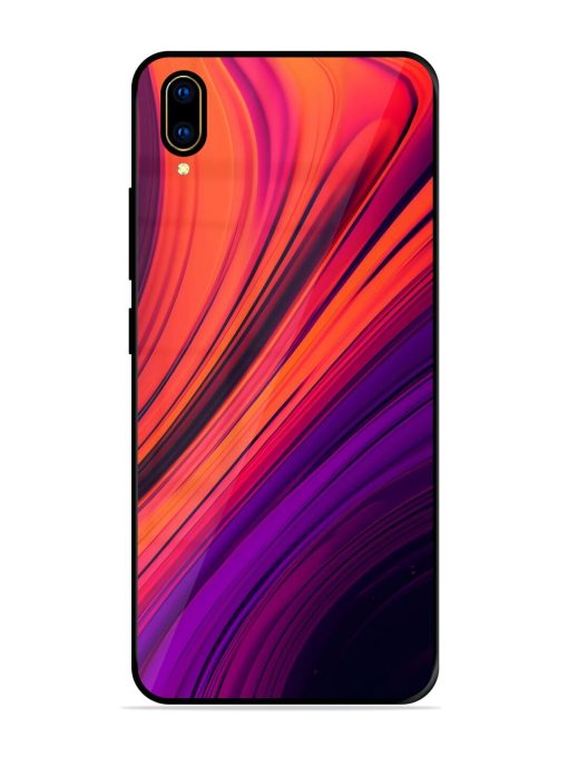 Crimson Curls Glossy Soft Edge Case for Vivo V11 Pro Chachhi