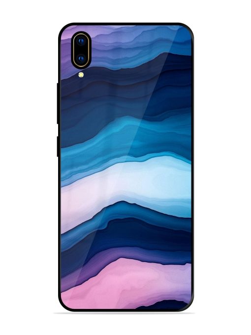 Oceanic Layers Glossy Soft Edge Case for Vivo V11 Pro Chachhi