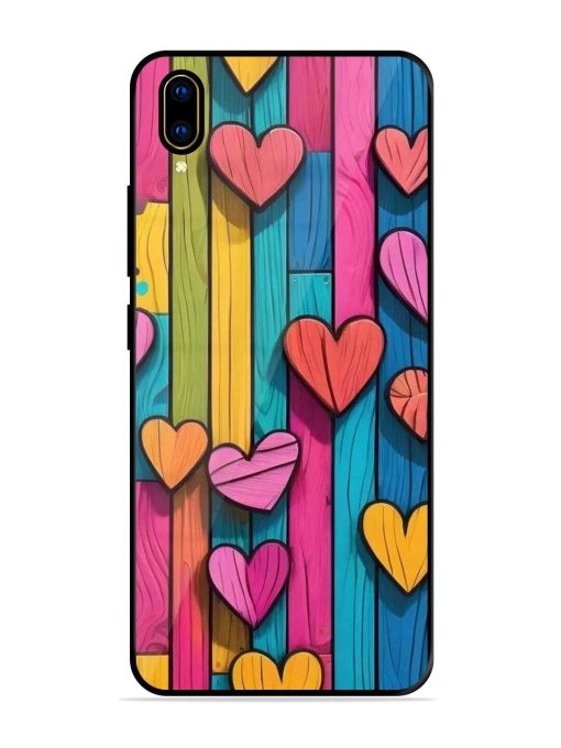 Rainbow Of Hearts Glossy Soft Edge Case for Vivo V11 Pro Chachhi