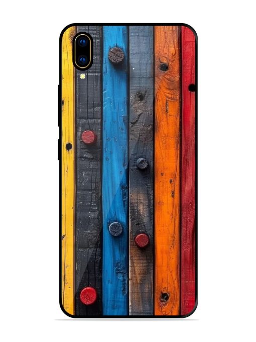 Rainbow Plank Glossy Soft Edge Case for Vivo V11 Pro Chachhi