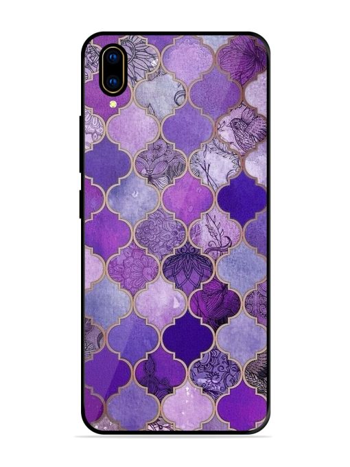 Purple Mosaic Magic Glossy Soft Edge Case for Vivo V11 Pro Chachhi