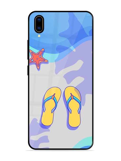 Sandy Toes And Salty Seas Glossy Soft Edge Case for Vivo V11 Pro