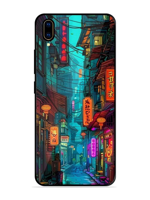 Neon Nightscape Glossy Soft Edge Case for Vivo V11 Pro Chachhi