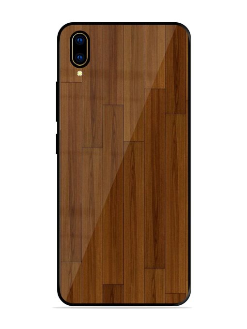 Warm Woodgrain Glossy Soft Edge Case for Vivo V11 Pro Chachhi