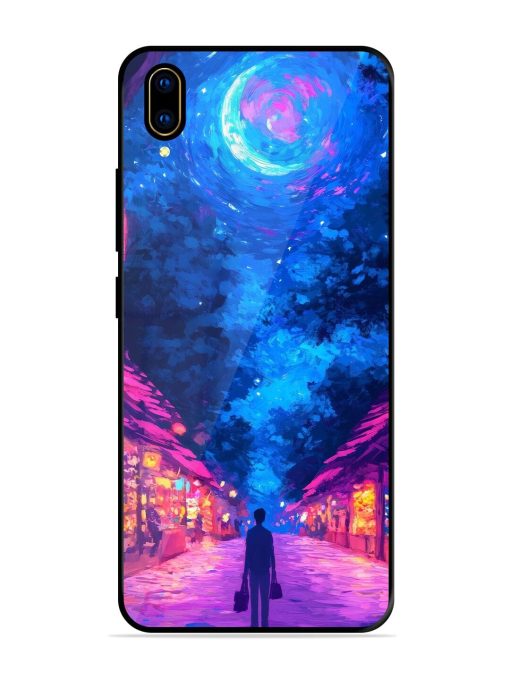 Neon Nightscape Glossy Soft Edge Case for Vivo V11 Pro Chachhi