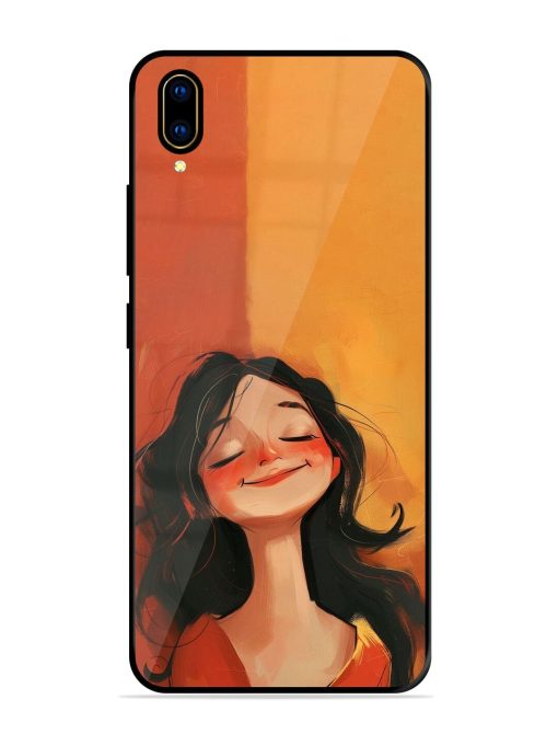 Neon Girl Glossy Soft Edge Case for Vivo V11 Pro Chachhi