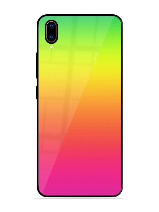 Rainbow Gradient Glossy Soft Edge Case for Vivo V11 Pro Chachhi