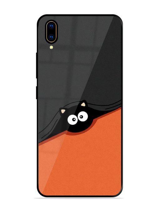 Peek-A-Boo Kitty Glossy Soft Edge Case for Vivo V11 Pro Chachhi