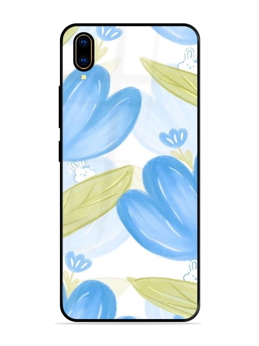 Bunny'S Blue Garden Glossy Soft Edge Case for Vivo V11 Pro Chachhi