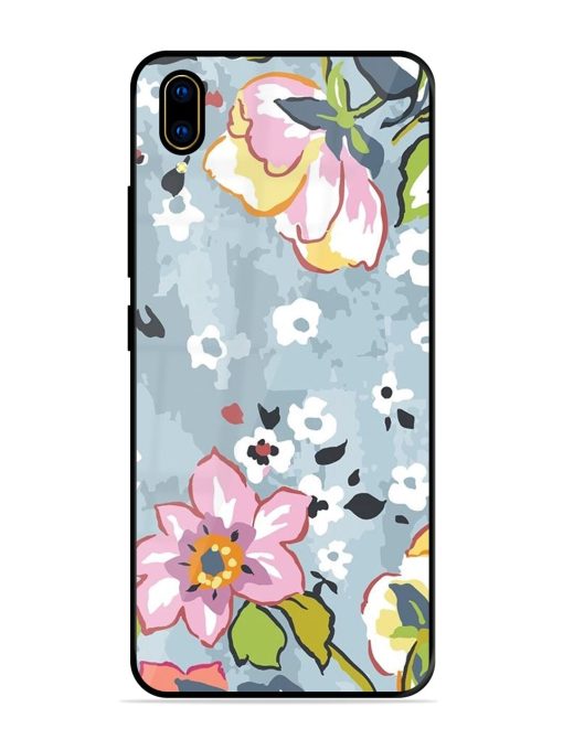 Floral Fantasy Glossy Soft Edge Case for Vivo V11 Pro Chachhi